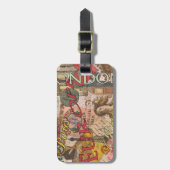 ヨーロッパ旅行ヴィンテージヨーロッパパリフランスアート ラゲッジタグ (正面縦)