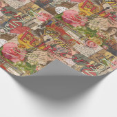 ヨーロッパ旅行ヴィンテージヨーロッパパリフランスアート ラッピングペーパー (角)