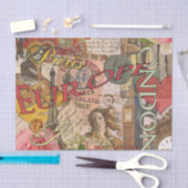 ヨーロッパ旅行ヴィンテージヨーロッパパリフランスアート 薄葉紙 (クラフト)