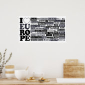 ヨーロッパ旅行者ポスター ポスター (キッチン)