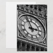 ヨーロッパ旅行 ビッグベン時計塔を至近距離で見る 便箋 (正面/裏面)