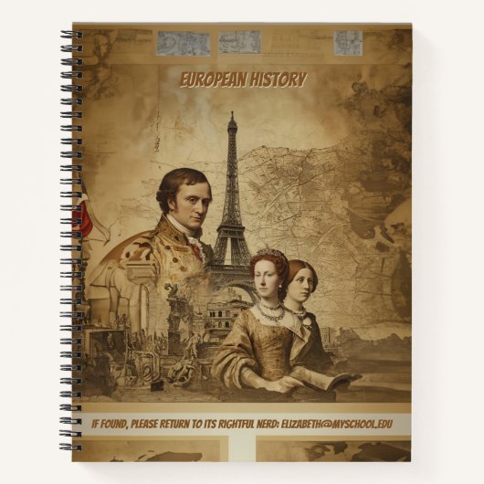 ヨーロッパ時代：ヨーロッパ史 ノートブック (正面)