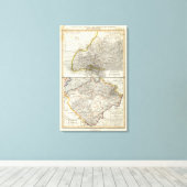 ヨーロッパ気候地図 キャンバスプリント (インサイチュ (ウッドフロア))