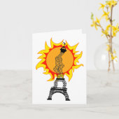 ヨーロッパ熱波 カード (黄色い花)