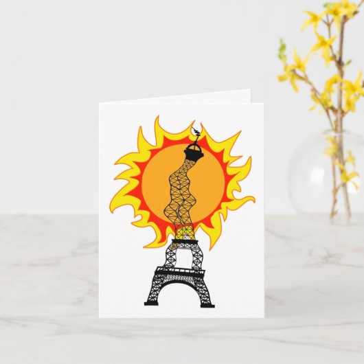 ヨーロッパ熱波 カード (黄色い花)