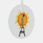 ヨーロッパ熱波 ガラスオーナメント (正面右)
