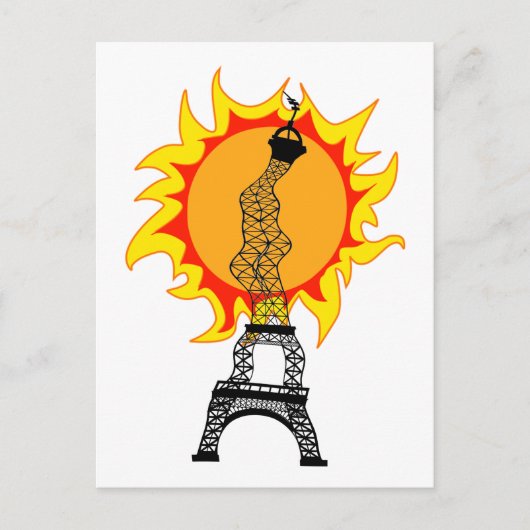 ヨーロッパ熱波 ポストカード (正面)