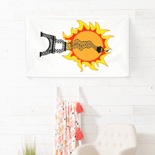 ヨーロッパ熱波 横断幕 (インサイチュ)