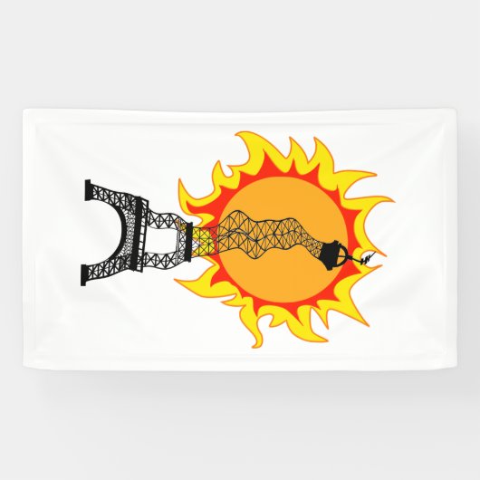 ヨーロッパ熱波 横断幕 (横)