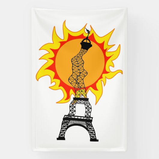 ヨーロッパ熱波 横断幕 (縦)