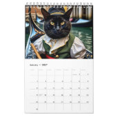 ヨーロッパ猫カレンダー カレンダー (1月 2027)