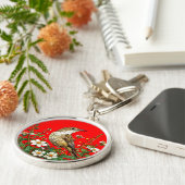 ヨーロッパ産のアシの鳥 キーホルダー (側面)