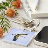 ヨーロッパ産コウノトリ キーホルダー (正面右)