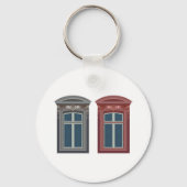 ヨーロッパ窓華美建築美術 キーホルダー (正面)