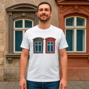 ヨーロッパ窓華美建築美術 Tシャツ
