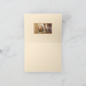 ヨーロッパ赤ゲラニウムアットコロンナードフラットノートカード ノートカード (内部)