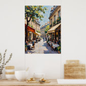 ヨーロッパ通りカフェ ポスター (キッチン)