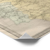 ヨーロッパ鉄道総合地図 ポスター (角)