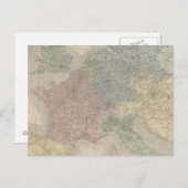 ヨーロッパ鉄道総合地図 ポストカード (正面/裏面)