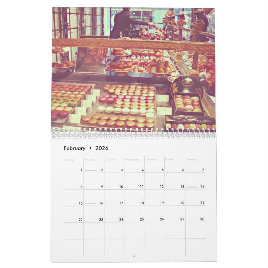 ヨーロッパ風景建築カレンダー カレンダー (2月 2026)