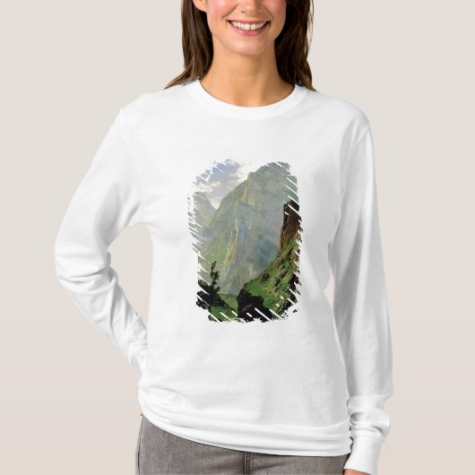 ヨーロッパ1876年の山 Tシャツ (正面)