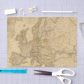 ヨーロッパ2の地図 薄葉紙 (クラフト)