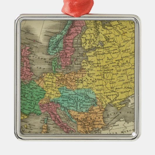 ヨーロッパ2 メタルオーナメント (正面)