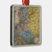 ヨーロッパ4の地図 メタルオーナメント (右)