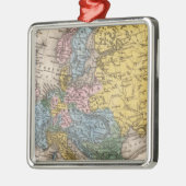ヨーロッパ4の地図 メタルオーナメント (左)