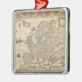 ヨーロッパ6の地図 メタルオーナメント (左)