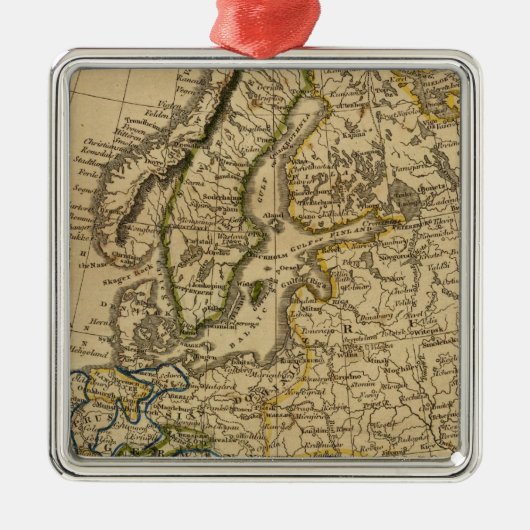 ヨーロッパ9 メタルオーナメント (正面)