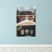 ヨーロッパ、アイルランド、ダブリン。ヴィンテージ自動、白2 キャンバスプリント (インサイチュ (ウッドフロア))