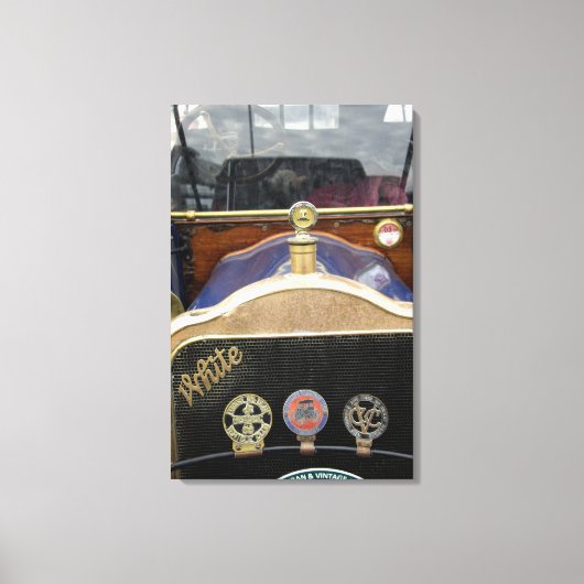 ヨーロッパ、アイルランド、ダブリン。ヴィンテージ自動、白2 キャンバスプリント (正面)