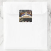 ヨーロッパ、アイルランド、ダブリン。ヴィンテージ自動、白2 スクエアシール (バッグ)