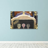 ヨーロッパ、アイルランド、ダブリン。ヴィンテージ自動、白 キャンバスプリント (インサイチュ (ウッドフロア))