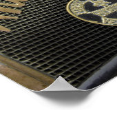 ヨーロッパ、アイルランド、ダブリン。ヴィンテージ自動、白 ポスター (角)