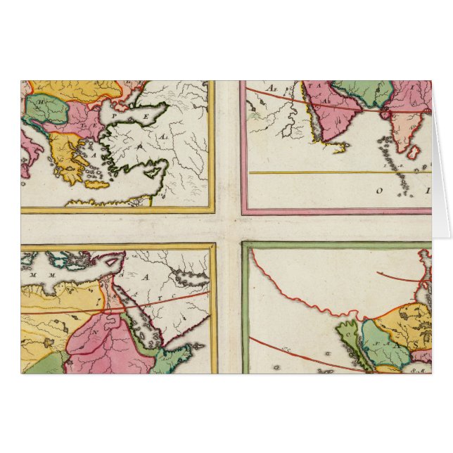 ヨーロッパ、アジア、アフリカ、アメリカ (正面横)