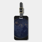 ヨーロッパ、アフリカ、中東の都市の夜の照明 ラゲッジタグ (正面縦)