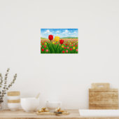 ヨーロッパ&アメリカスタイルオリジナルチューリップランドスキャップ ポスター (キッチン)