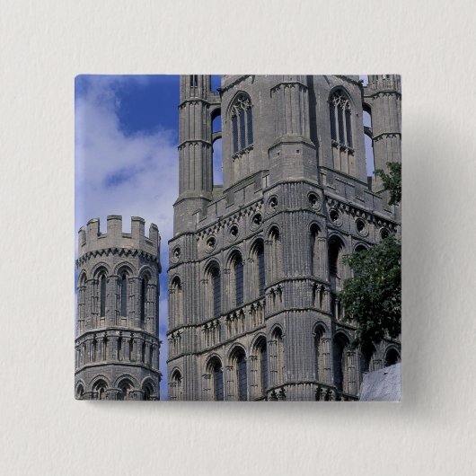 ヨーロッパ、イギリス、カンブリッジシャ、エリー。エリー 缶バッジ (正面)