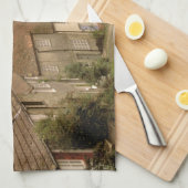 ヨーロッパ、イギリス、ドーセット、シャフツベリー金ゴールド丘 キッチンタオル (四つ折り)