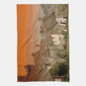 ヨーロッパ、イギリス、ドーセット、シャフツベリー金ゴールド丘 キッチンタオル (縦)