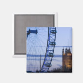 ヨーロッパ、イギリス、ロンドン：国会議事堂 マグネット (正面/裏面)