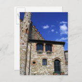 ヨーロッパ、イタリア、ウンブリア、キアンティ、モンテベニチ。 ポストカード (正面/裏面)