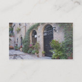 ヨーロッパ，イタリア，ウンブリア，チビタ，ハ伝統的ウス 名刺 (裏面)