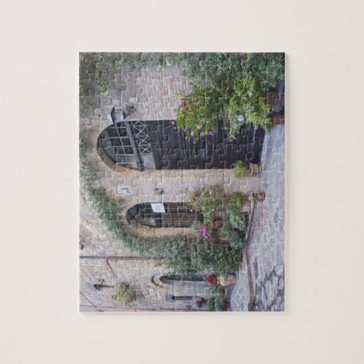 ヨーロッパ、イタリア、ウンブリア、チヴィタ、ハ伝統的ウス ジグソーパズル (縦)