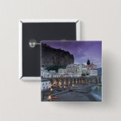 ヨーロッパ、イタリア、カンパニーア（アマルフィ·コースト）アトラニ： 缶バッジ (正面&裏面)