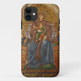 ヨーロッパ, イタリア, シチリア島, タオルミーナ. マドンナと子供 iPhone 11 ケース