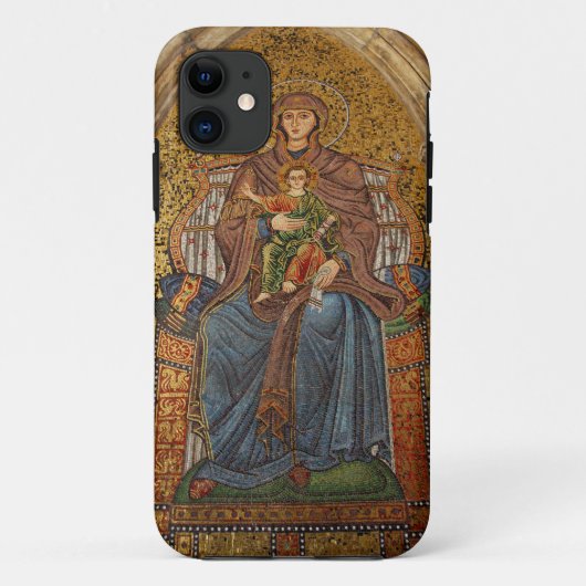 ヨーロッパ, イタリア, シチリア島, タオルミーナ. マドンナと子供 Case-Mate iPhoneケース (裏面)
