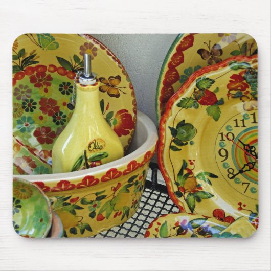 ヨーロッパ、イタリア、シチリア、タオルミーナ。伝統的 8 マウスパッド (正面)